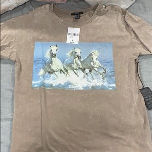 FOREVER21 Vintage T-shirt with Logo (Unisex)